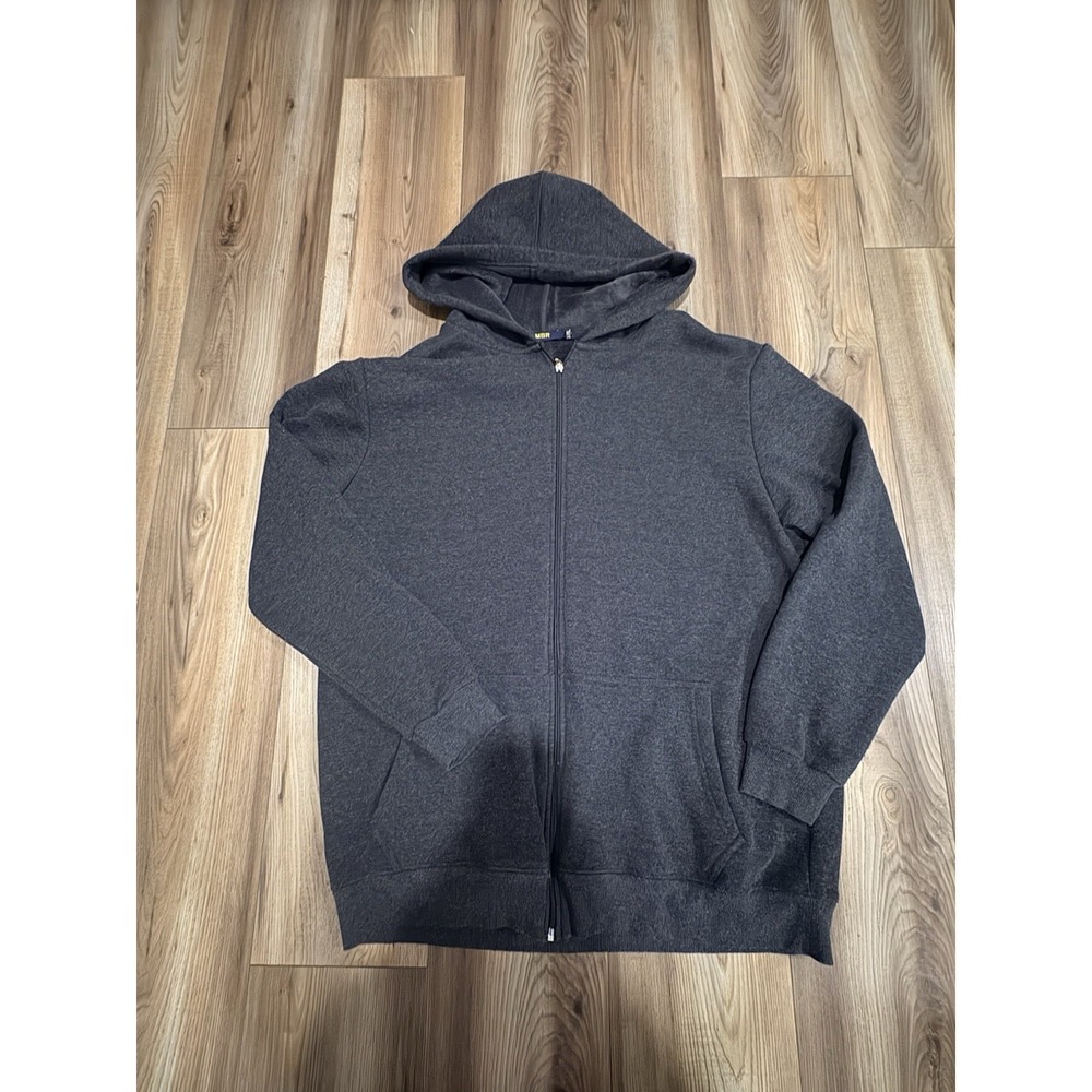 MSR Fleece Lined Hoodie Full‎ Zip Sweatshirt Charcoal Gray Me S XXL 2XL